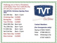 Welshpool Christmas Opening Times